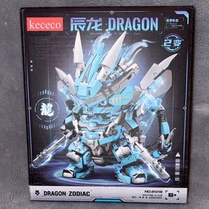 Dragon Mecha Transforming Mechanical Robot Dragon Model Building Block Set NEW